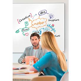 nobo Whiteboard Nano Clean, Stahl, weiß nanobeschichtet, magnethaftend, B 600 x H 450 mm