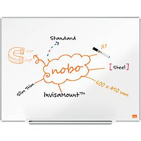 nobo Whiteboard Nano Clean, Stahl, weiß nanobeschichtet, magnethaftend, B 650 x H 450 mm
