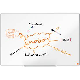 nobo Whiteboard Nano Clean, Stahl, weiß nanobeschichtet, magnethaftend, B 900 x H 600 mm