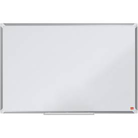 nobo Whiteboard Premium Plus, Stahl nanobeschichtet, magnethaftend, B 1800 x H 900 mm, inkl. abnehmbarer Stiftablage und 1 Boardmarker
