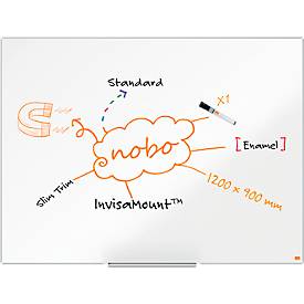 nobo Whiteboard Prestige, Stahl, weiß emailliert, magnethaftend, B 1200 x H 900 mm