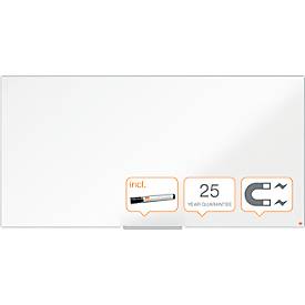 nobo Whiteboard Prestige, Stahl, weiß emailliert, magnethaftend, B 1800 x H 900 mm