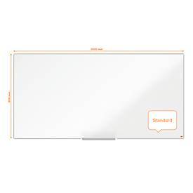 nobo Whiteboard Prestige, Stahl, weiß emailliert, magnethaftend, B 1800 x H 900 mm