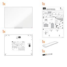 nobo Whiteboard Prestige, Stahl, weiß emailliert, magnethaftend, B 1800 x H 900 mm