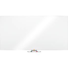 nobo Whiteboard Prestige, Stahl, weiß emailliert, magnethaftend, B 2400 x H 1200 mm