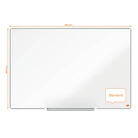 nobo Whiteboard Prestige, Stahl, weiß emailliert, magnethaftend, B 900 x H 600 mm
