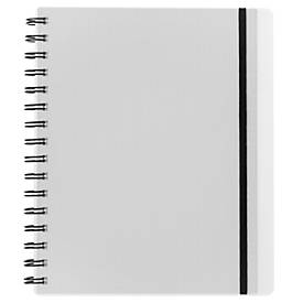 Notebook Easy, A5, KolmaFlex, 100 Blatt, 5 mm, kariert, farblos