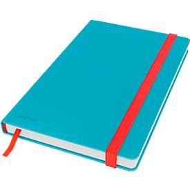 Notizbuch Leitz Cosy, DIN A5, kariert, 100 g/m² Papier, 80 Blatt, Hardcover, blau