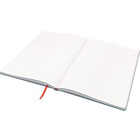 Notizbuch Leitz Cosy, DIN B5, kariert, 100 g/m² Papier, 80 Blatt, Hardcover, grau