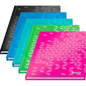 Notizbuch Leitz WOW, Format A5, 80 karierte Blatt, Hardcover-Einband, FSC®-zertifiziert, grün