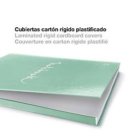 Notizbuch Miquelrius Emotions 1, DIN A4, 80 Blatt kariert und blickdicht, gelocht, Spiralbindung, Hardcover, mintgrün