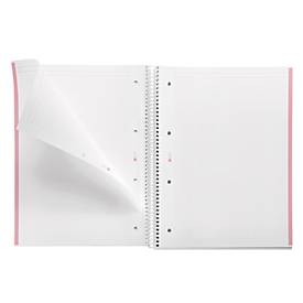Notizbuch Miquelrius Emotions 1, DIN A4, 80 Blatt kariert und blickdicht, gelocht, Spiralbindung, Hardcover, pink