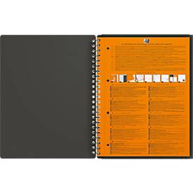 Notizbuch Oxford International Meetingbook, DIN A4, Optik Paper®, 80g/m², 80 Blatt, 5 Stück, kariert