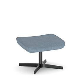 NowyStyl Beinauflage Barrique, für Drehsessel Barrique, bis 110 kg, Polyesterbezug/Aluminium, denimblau/schwarz