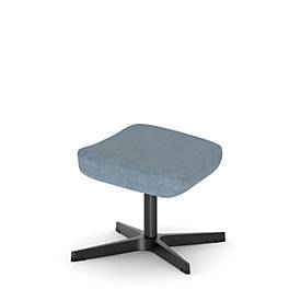 NowyStyl Beinauflage Barrique, für Drehsessel Barrique, bis 110 kg, Polyesterbezug/Aluminium, denimblau/schwarz