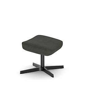 NowyStyl Beinauflage Barrique, für Drehsessel Barrique, bis 110 kg, Polyesterbezug/Aluminium, dunkelgrau/schwarz