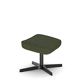 NowyStyl Beinauflage Barrique, für Drehsessel Barrique, bis 110 kg, Polyesterbezug/Aluminium, forest dunkelgrün/schwarz
