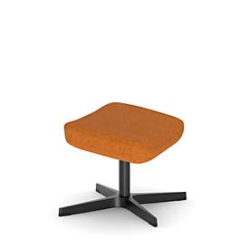 NowyStyl Beinauflage Barrique, für Drehsessel Barrique, bis 110 kg, Polyesterbezug/Aluminium, ockergelb/schwarz