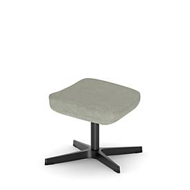 NowyStyl Beinauflage Barrique, für Drehsessel Barrique, bis 110 kg, Polyesterbezug/Aluminium, sagegrün/schwarz