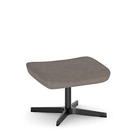 NowyStyl Beinauflage Barrique, für Drehsessel Barrique, bis 110 kg, Polyesterbezug/Aluminium, taubengrau/schwarz