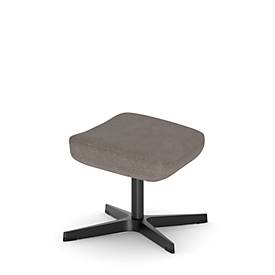 NowyStyl Beinauflage Barrique, für Drehsessel Barrique, bis 110 kg, Polyesterbezug/Aluminium, taubengrau/schwarz
