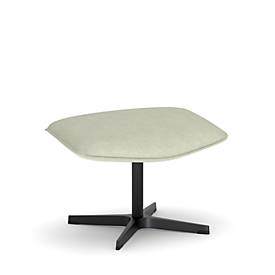 NowyStyl Beinauflage Otuli, für Drehsessel Otuli, bis 110 kg, Polyesterbezug/Aluminium, beige-schwarz