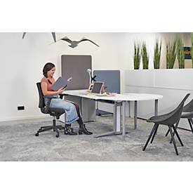 NowyStyl Bürostuhl Intrata, mit Armlehnen, Synchronmechanik, Muldensitz, schwarz