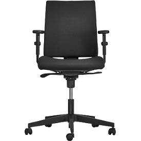 NowyStyl Bürostuhl Intrata, mit Armlehnen, Synchronmechanik, Muldensitz, schwarz