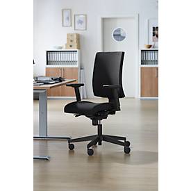 NowyStyl Bürostuhl Navigo Air-Care, mit Armlehnen, Synchronmechanik, Muldensitz mit Luftkissen, Anti-Shock-Funktion, schwarz