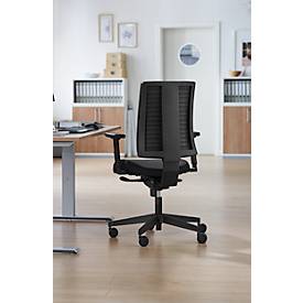 NowyStyl Bürostuhl Navigo Air-Care, mit Armlehnen, Synchronmechanik, Muldensitz mit Luftkissen, Anti-Shock-Funktion, schwarz
