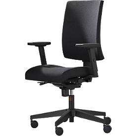 NowyStyl Bürostuhl Navigo Air-Care, mit Armlehnen, Synchronmechanik, Muldensitz mit Luftkissen, Anti-Shock-Funktion, schwarz