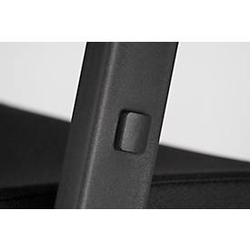 NowyStyl Bürostuhl Navigo, mit Armlehnen, Synchronmechanik, Muldensitz, schwarz/alusilber