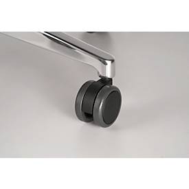 NowyStyl Bürostuhl Navigo, mit Armlehnen, Synchronmechanik, Muldensitz, schwarz/alusilber