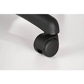 NowyStyl Bürostuhl Punkt Ergo, Permanentkontakt, mit Armlehnen, ergonomische Lehne, breite Sitzfläche, schwarz