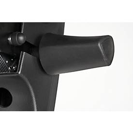 NowyStyl Bürostuhl Punkt Ergo, Permanentkontakt, mit Armlehnen, ergonomische Lehne, breite Sitzfläche, schwarz