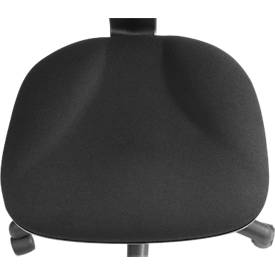 NowyStyl Bürostuhl Punkt Ergo, Permanentkontakt, mit Armlehnen, ergonomische Lehne, breite Sitzfläche, schwarz