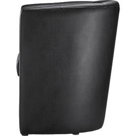 NowyStyl Cocktailsessel CLUB, Echtleder, voll gepolstert, Sitzhöhe 450 mm, schwarz