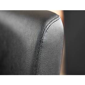 NowyStyl Cocktailsessel CLUB, Kunstleder (100% Polyester), voll gepolstert, Sitzhöhe 450 mm, grau