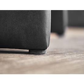 NowyStyl Cocktailsessel CLUB, Kunstleder (100% Polyester), voll gepolstert, Sitzhöhe 450 mm, schwarz