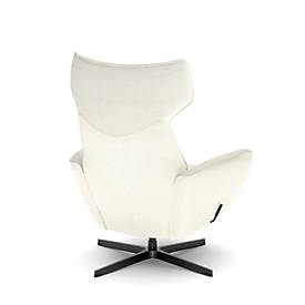NowyStyl Drehsessel Otuli, mit Armlehnen, Wippfunktion, B 510 x T 525 x H 455 mm, Polyesterbezug/Aluminium, beige/schwarz
