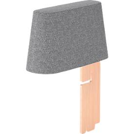 NowyStyl Rückenlehne für Sitzpoufs Tri.Ply L und M, grau