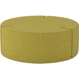 NowyStyl Sitzpouf Tri.Ply L, modular, Blazer-Stoff, ø 115 cm, gelb