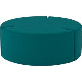 NowyStyl Sitzpouf Tri.Ply L, modular, Blazer-Stoff, ø 115 cm, petrol