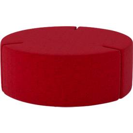 NowyStyl Sitzpouf Tri.Ply L, modular, Blazer-Stoff, ø 115 cm, rot