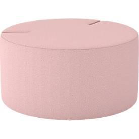NowyStyl Sitzpouf Tri.Ply M, modular, Blazer-Stoff, ø 85 cm, rosa