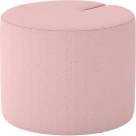 NowyStyl Sitzpouf Tri.Ply S, modular, Blazer-Stoff, ø 55 cm, rosa