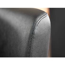 NowyStyl Zweisitzer-Sofa CLUB DUO, Kunstleder (100% Polyester), voll gepolstert, Sitzhöhe 455 mm, dunkelblau