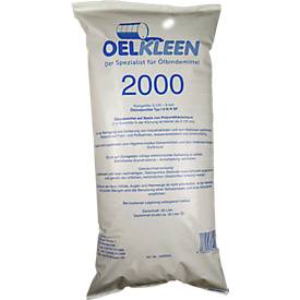 Ölbindemittel Oel-Kleen 2000, Typ III R/SF, auch für Säuren & Laugen, Volumen 50 l, Pelletgröße 0,125-4 mm, weiß