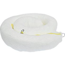 Ölsperren, 291 l Aufnahme, PP-Fasern, L 5.000 x Ø 200 mm, weiß, 2 Stück