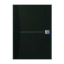 Office-Buch Oxford Essentials, gebunden, DIN A4, 96 Seiten kariert, 5er Pack, schwarz
